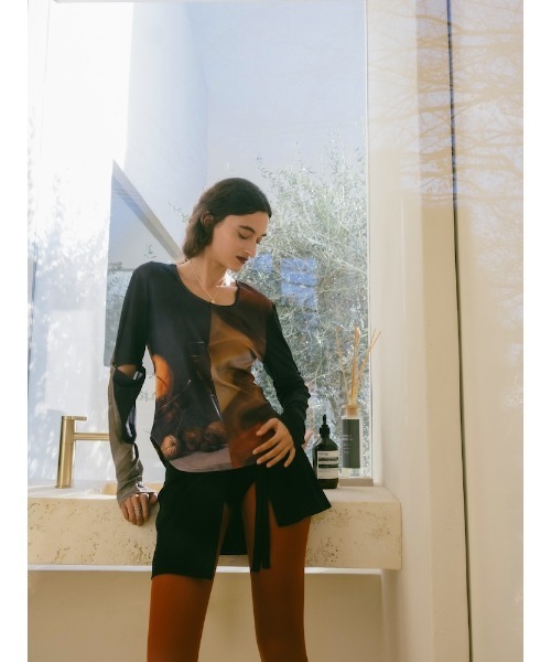 sahara（サハラ）の「2way Sleeve Art Print Top（Tシャツ/カットソー・レディース・その他3/その他2/その他1/その他4・FREE）」の6枚目の写真