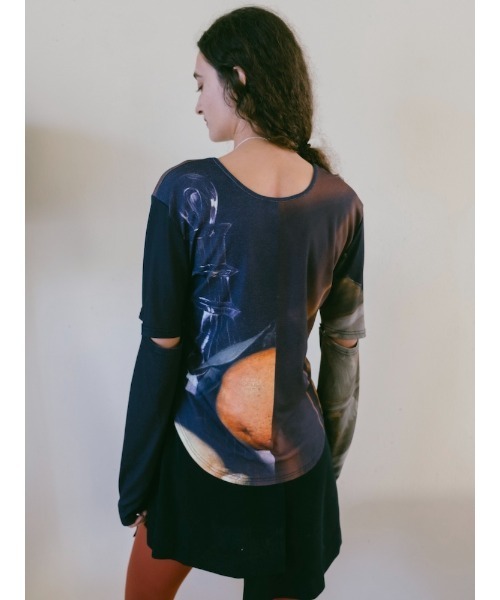 sahara（サハラ）の「2way Sleeve Art Print Top（Tシャツ/カットソー・レディース・その他3/その他2/その他1/その他4・FREE）」の8枚目の写真