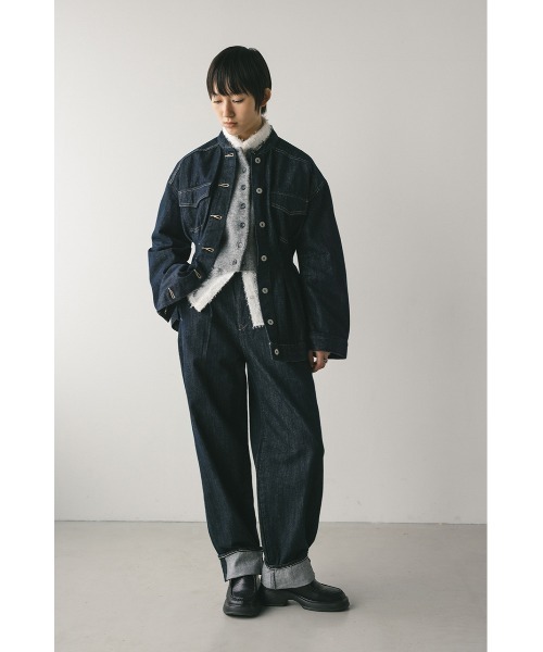 STYLEMIXER（スタイルミキサー）の「ペプラムデニムジャケット（デニムジャケット・レディース・インディゴブルー/ブラック・SMALL/MEDIUM）」の19枚目の写真