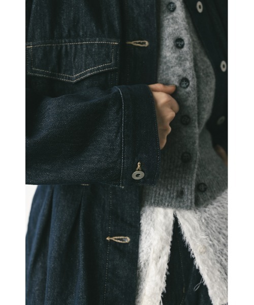 STYLEMIXER（スタイルミキサー）の「ペプラムデニムジャケット（デニムジャケット・レディース・インディゴブルー/ブラック・SMALL/MEDIUM）」の21枚目の写真