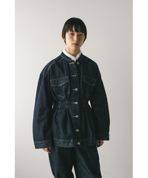 STYLEMIXER（スタイルミキサー）の「ペプラムデニムジャケット（デニムジャケット・レディース・インディゴブルー/ブラック・SMALL/MEDIUM）」の22枚目の写真