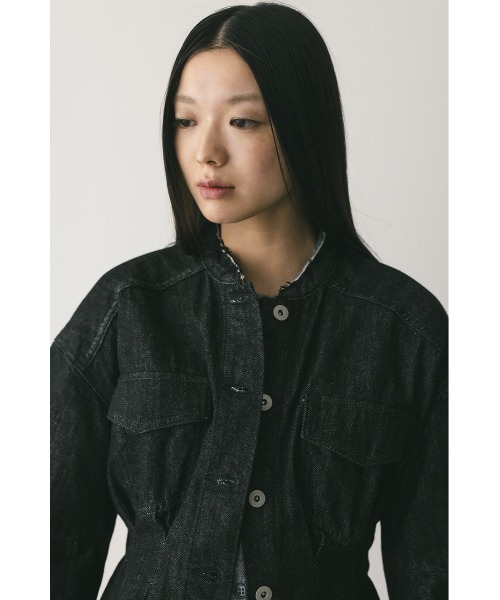 STYLEMIXER（スタイルミキサー）の「ペプラムデニムジャケット（デニムジャケット・レディース・インディゴブルー/ブラック・SMALL/MEDIUM）」の7枚目の写真