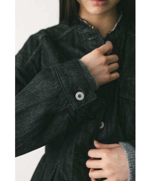 STYLEMIXER（スタイルミキサー）の「ペプラムデニムジャケット（デニムジャケット・レディース・インディゴブルー/ブラック・SMALL/MEDIUM）」の10枚目の写真