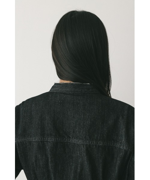 STYLEMIXER（スタイルミキサー）の「ペプラムデニムジャケット（デニムジャケット・レディース・インディゴブルー/ブラック・SMALL/MEDIUM）」の15枚目の写真