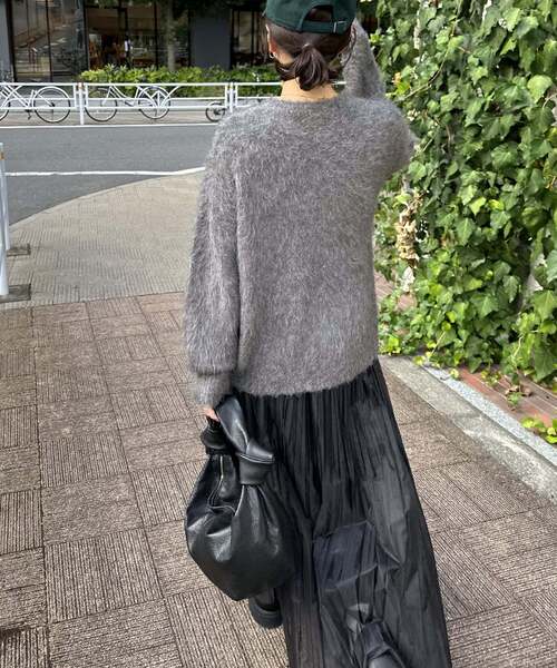 セール】《WEB限定追加2》シャギークルーネックプルオーバー（ニット