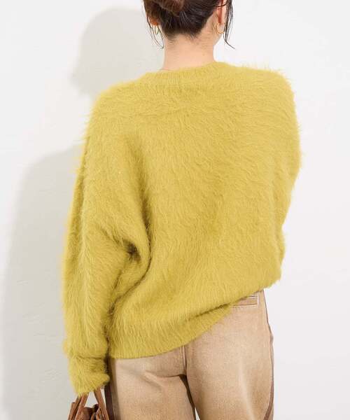 JOURNAL STANDARD（ジャーナルスタンダード）の「《WEB限定追加2》シャギークルーネックプルオーバー（ニット/セーター・レディース・ブラック/ピンク/チャコールグレー/ライトグレー/レッド/ネイビー/イエロー・FREE）」の14枚目の写真