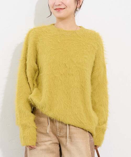 セール】《WEB限定追加2》シャギークルーネックプルオーバー（ニット
