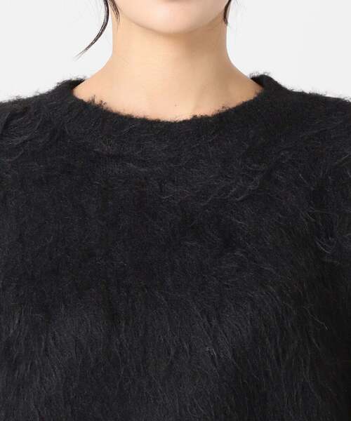JOURNAL STANDARD（ジャーナルスタンダード）の「《WEB限定追加2》シャギークルーネックプルオーバー（ニット/セーター・レディース・ブラック/ピンク/チャコールグレー/ライトグレー/レッド/ネイビー/イエロー・FREE）」の21枚目の写真