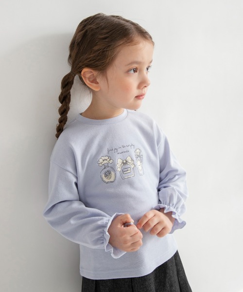 BRANSHES(ブランシェス)の「【ブランシェスmini】アソート薄手トレーナー(スウェット・キッズ・ラベンダー/ピンク/アイボリー/ライトピンク/ブラック・110/120/130/80/90/100)」の3枚目の写真