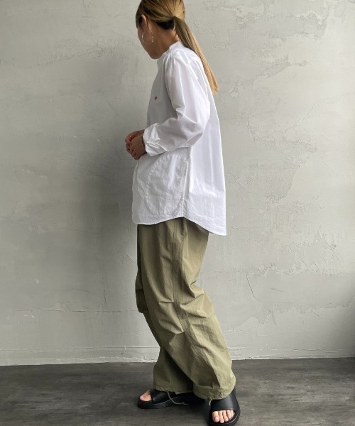 DANTON（ダントン）の「【WEB先行予約】[DANTON/ダントン] バンドカラー オックスフォードシャツ(無地)（シャツ/ブラウス・レディース・ホワイト・40/38/42）」の8枚目の写真