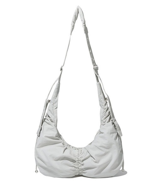 COVERNAT（カバーナット）の「CLOVERHEART NEW SHIRRING HOBO CROSSBODY BAG（ショルダーバッグ・レディース・ブラック/グレー・FREE）」の11枚目の写真