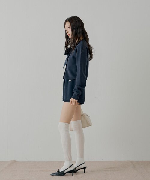 Chico（チコ）の「【セットアップ対応】コンパクトニットショートパンツ（その他パンツ・レディース・ネイビー/ブルー系その他2/ホワイト系その他2/ピンク・MEDIUM/SMALL）」の7枚目の写真