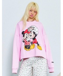 【RES】【little sunny bite Disney collection】micky & minnie selfie sweat top