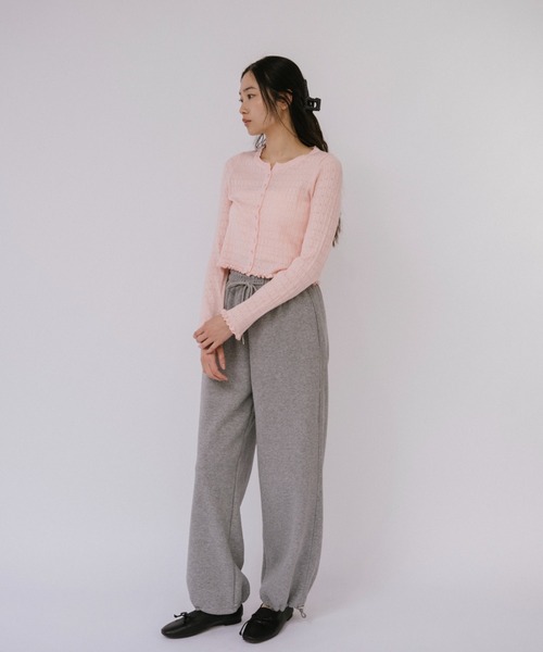 duei(デュイ)の「アイレットコンパクトカーディガン(カーディガン/ボレロ・レディース・アイボリー/ブラック/グレー/ピンク・FREE)」の16枚目の写真