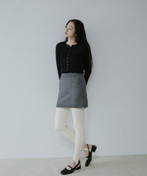 duei(デュイ)の「アイレットコンパクトカーディガン(カーディガン/ボレロ・レディース・アイボリー/ブラック/グレー/ピンク・FREE)」の10枚目の写真