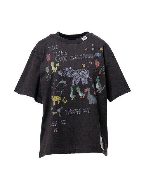 Maison MIHARA YASUHIRO（メゾンミハラヤスヒロ）の「Kids Doodle Printed T-shirt（Tシャツ/カットソー・レディース・ホワイト/グレー/ブラック・38/36/40）」の2枚目の写真