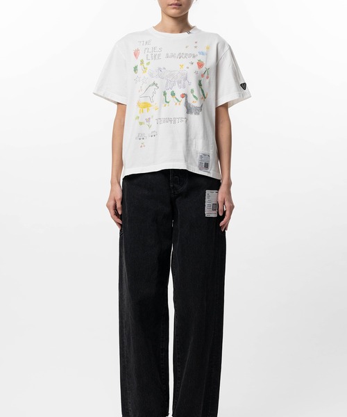 Maison MIHARA YASUHIRO（メゾンミハラヤスヒロ）の「Kids Doodle Printed T-shirt（Tシャツ/カットソー・レディース・ホワイト/グレー/ブラック・38/36/40）」の5枚目の写真