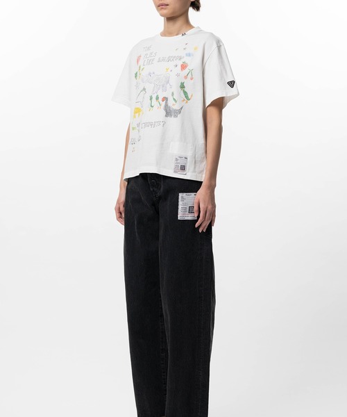 Maison MIHARA YASUHIRO（メゾンミハラヤスヒロ）の「Kids Doodle Printed T-shirt（Tシャツ/カットソー・レディース・ホワイト/グレー/ブラック・38/36/40）」の6枚目の写真