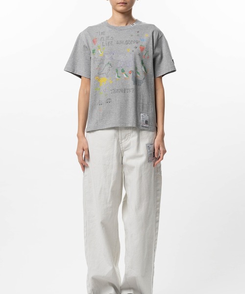 Maison MIHARA YASUHIRO（メゾンミハラヤスヒロ）の「Kids Doodle Printed T-shirt（Tシャツ/カットソー・レディース・ホワイト/グレー/ブラック・38/36/40）」の15枚目の写真