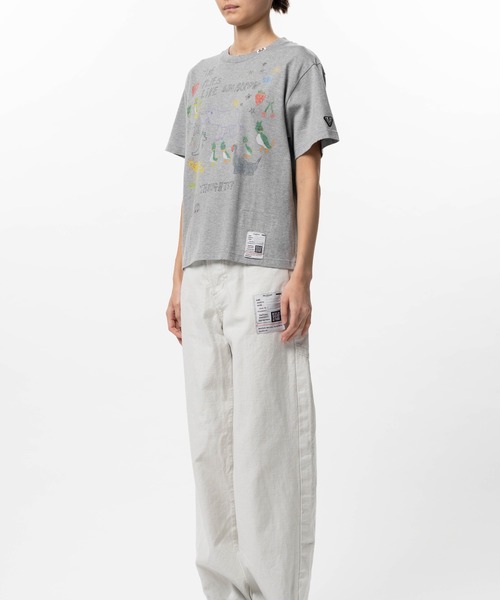 Maison MIHARA YASUHIRO（メゾンミハラヤスヒロ）の「Kids Doodle Printed T-shirt（Tシャツ/カットソー・レディース・ホワイト/グレー/ブラック・38/36/40）」の16枚目の写真