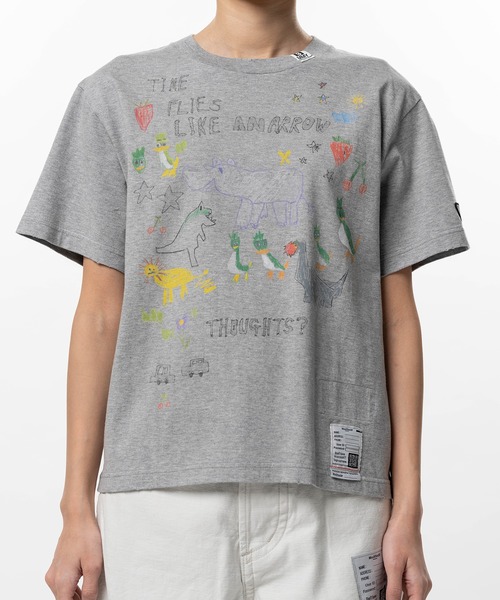 Maison MIHARA YASUHIRO（メゾンミハラヤスヒロ）の「Kids Doodle Printed T-shirt（Tシャツ/カットソー・レディース・ホワイト/グレー/ブラック・38/36/40）」の18枚目の写真
