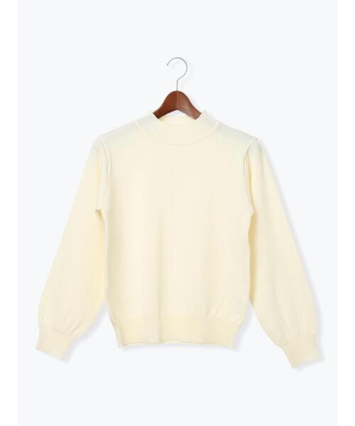 Te chichi TERRASSE（テチチテラス）の「袖口金釦ハイネックニット（ニット/セーター・レディース・オフホワイト/イエロー/ミント/チャコールグレー・F）」の19枚目の写真