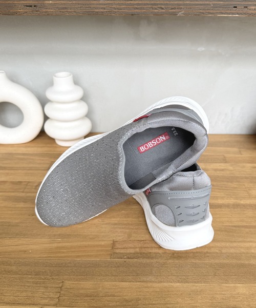 LUGG NAGG（ラグナグ）の「【手を使わずに履ける】BOBSONイージーインスリッポン【軽量】（スニーカー・レディース・グレー/ネイビー/ブラック・22.5cm/24.5cm/24.0cm/23.0cm/23.5cm）」の16枚目の写真