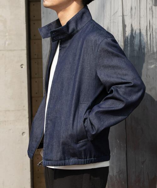 URBAN RESEARCH ROSSO MEN(アーバンリサーチロッソメン)の「『WEB限定』デニムスタンドブルゾン(ブルゾン・メンズ・インディゴブルー/ブラック/ブラック系その他・MEDIUM/LARGE)」の7枚目の写真