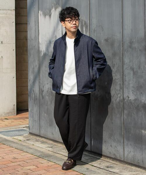 URBAN RESEARCH ROSSO MEN(アーバンリサーチロッソメン)の「『WEB限定』デニムスタンドブルゾン(ブルゾン・メンズ・インディゴブルー/ブラック/ブラック系その他・MEDIUM/LARGE)」の8枚目の写真