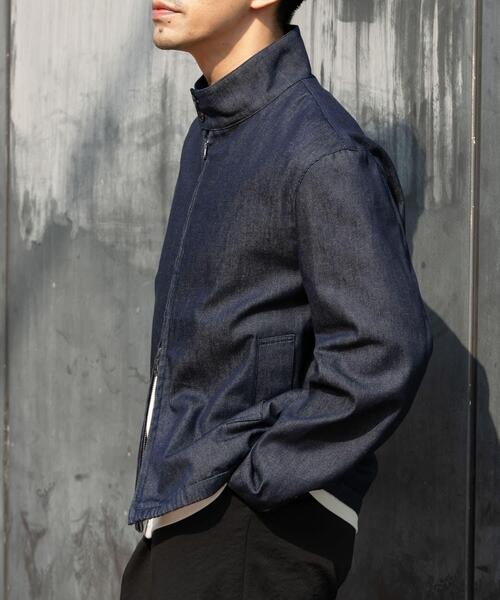 URBAN RESEARCH ROSSO MEN(アーバンリサーチロッソメン)の「『WEB限定』デニムスタンドブルゾン(ブルゾン・メンズ・インディゴブルー/ブラック/ブラック系その他・MEDIUM/LARGE)」の10枚目の写真