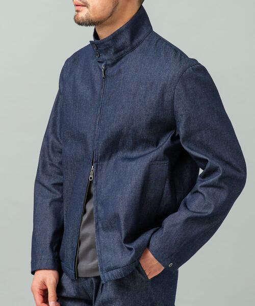 URBAN RESEARCH ROSSO MEN(アーバンリサーチロッソメン)の「『WEB限定』デニムスタンドブルゾン(ブルゾン・メンズ・インディゴブルー/ブラック/ブラック系その他・MEDIUM/LARGE)」の12枚目の写真