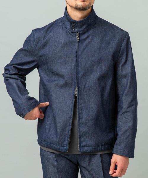 URBAN RESEARCH ROSSO MEN(アーバンリサーチロッソメン)の「『WEB限定』デニムスタンドブルゾン(ブルゾン・メンズ・インディゴブルー/ブラック/ブラック系その他・MEDIUM/LARGE)」の13枚目の写真