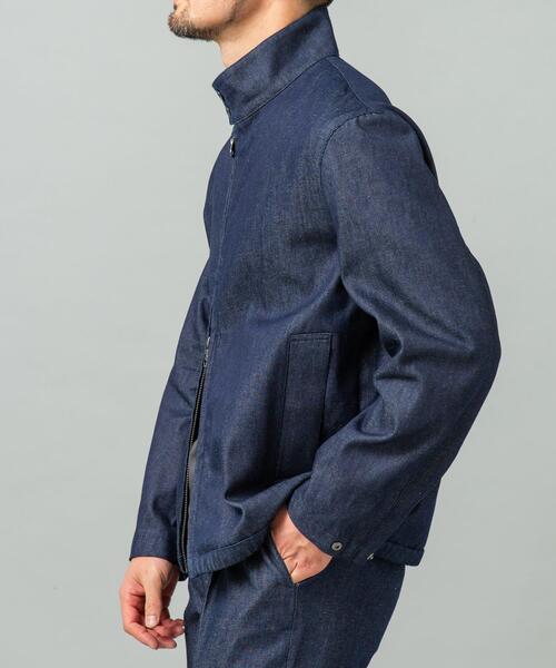 URBAN RESEARCH ROSSO MEN(アーバンリサーチロッソメン)の「『WEB限定』デニムスタンドブルゾン(ブルゾン・メンズ・インディゴブルー/ブラック/ブラック系その他・MEDIUM/LARGE)」の14枚目の写真
