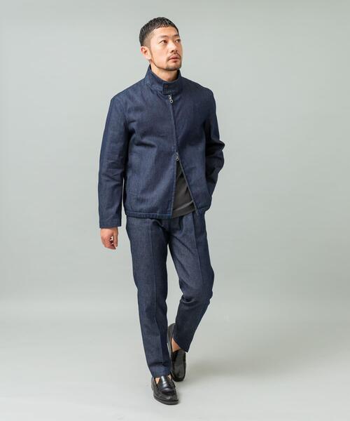 URBAN RESEARCH ROSSO MEN(アーバンリサーチロッソメン)の「『WEB限定』デニムスタンドブルゾン(ブルゾン・メンズ・インディゴブルー/ブラック/ブラック系その他・MEDIUM/LARGE)」の15枚目の写真