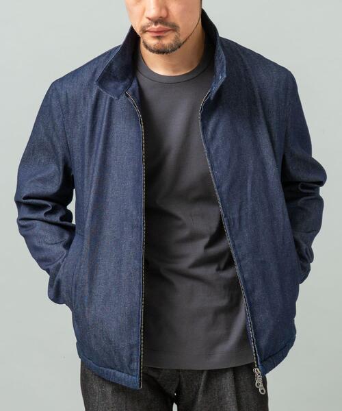 URBAN RESEARCH ROSSO MEN(アーバンリサーチロッソメン)の「『WEB限定』デニムスタンドブルゾン(ブルゾン・メンズ・インディゴブルー/ブラック/ブラック系その他・MEDIUM/LARGE)」の16枚目の写真