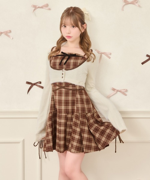 セット着用可能】ミニキャミワンピース【トップス別売り】（ワンピース