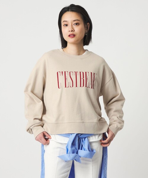 A DAY IN THE LIFE UNITED ARROWS（アデイインザライフユナイテッドアローズ）の「ヴィンテージライク ロゴスウェット ＜A DAY IN THE LIFE＞（Tシャツ/カットソー・レディース・ブラック/ライトブルー/ナチュラル・FREE）」の4枚目の写真