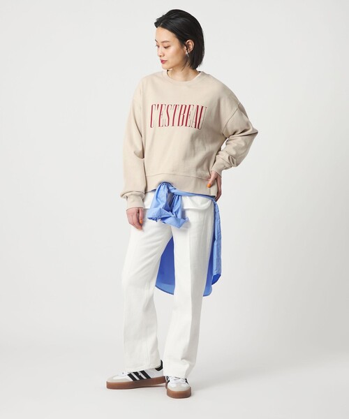 A DAY IN THE LIFE UNITED ARROWS（アデイインザライフユナイテッドアローズ）の「ヴィンテージライク ロゴスウェット ＜A DAY IN THE LIFE＞（Tシャツ/カットソー・レディース・ブラック/ライトブルー/ナチュラル・FREE）」の5枚目の写真
