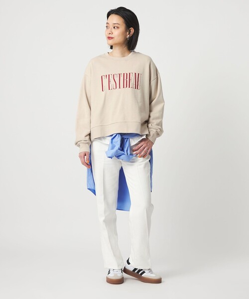 A DAY IN THE LIFE UNITED ARROWS（アデイインザライフユナイテッドアローズ）の「ヴィンテージライク ロゴスウェット ＜A DAY IN THE LIFE＞（Tシャツ/カットソー・レディース・ブラック/ライトブルー/ナチュラル・FREE）」の6枚目の写真