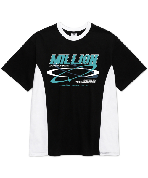 MILLION DAY(ミリオンデイ)の「MILLION オービットモーション配色半袖Tシャツ(Tシャツ/カットソー・メンズ・その他・M/L/XL)」の1枚目の写真