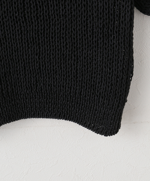 IENA LA BOUCLE(イエナラブークル)の「MAYDI/マイディ slip stitch back loop ポロニット EFLEJA(ニット/セーター・レディース・ブラック・FREE)」の15枚目の写真