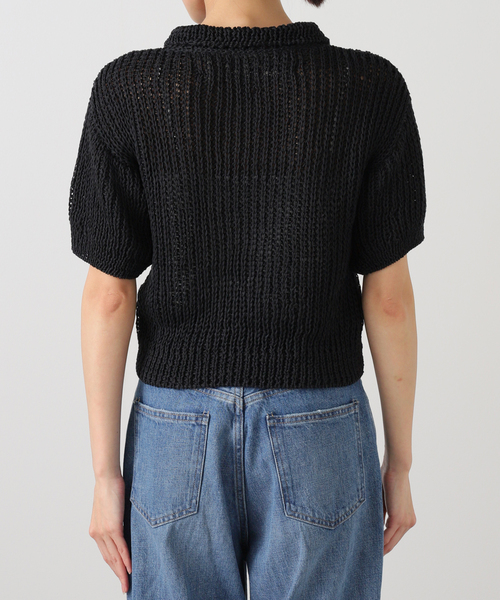 IENA LA BOUCLE(イエナラブークル)の「MAYDI/マイディ slip stitch back loop ポロニット EFLEJA(ニット/セーター・レディース・ブラック・FREE)」の22枚目の写真