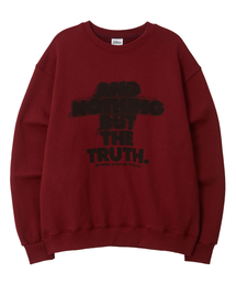 NOTHINGISBETTERTHANME（ナッシングイズベターザンミー）の「SCRATCH LETTERING SWEATSHIRT_burgundy（スウェット）」