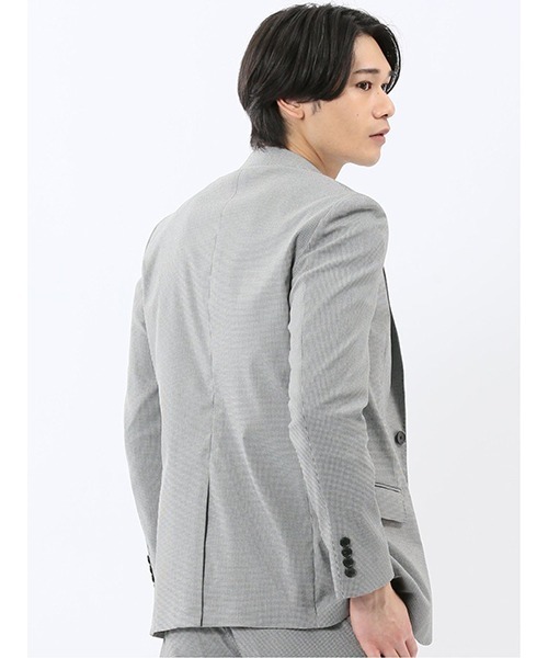 TAKA-Q（タカキュー）の「【ストレッチ ウォッシャブル イージーケア】タカキュー 2ボタン ジャケット 千鳥(セットアップ可能)（スーツジャケット・メンズ・ハウンドトゥース・S/LARGE/X-LARGE/3L/MEDIUM）」の9枚目の写真