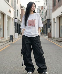 パーティーシグラフィックプリントTシャツ