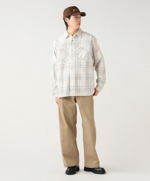 BEAMS HEART(ビームスハート)の「【6/18値下げ】プリント フェード ヘビー ネルシャツ(ユニセックス)(シャツ/ブラウス・メンズ・オフホワイト/ブルー系その他・SMALL/LARGE/MEDIUM)」の3枚目の写真