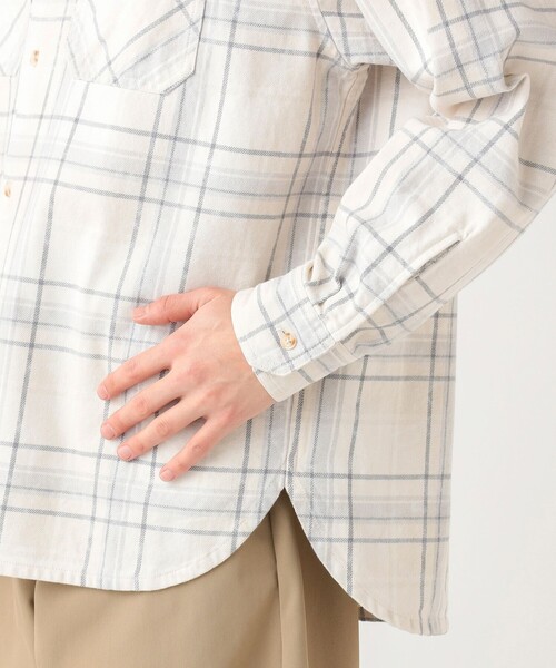 BEAMS HEART(ビームスハート)の「【6/18値下げ】プリント フェード ヘビー ネルシャツ(ユニセックス)(シャツ/ブラウス・メンズ・オフホワイト/ブルー系その他・SMALL/LARGE/MEDIUM)」の12枚目の写真