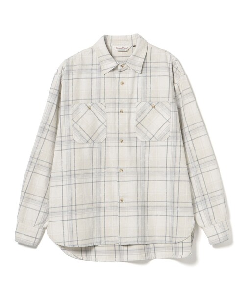 BEAMS HEART(ビームスハート)の「【6/18値下げ】プリント フェード ヘビー ネルシャツ(ユニセックス)(シャツ/ブラウス・メンズ・オフホワイト/ブルー系その他・SMALL/LARGE/MEDIUM)」の14枚目の写真