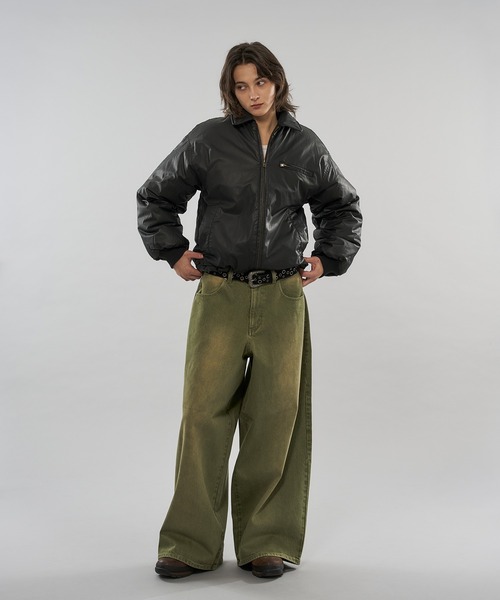 WISH FOR EVER(ウィッシュフォーエバー)の「【 3color / 3size 】DRAW CODE COATING BLOUSON / ドローコードコーティングブルゾン(ブルゾン・メンズ・ブラック/ブラウン・SMALL/LARGE/MEDIUM)」の5枚目の写真