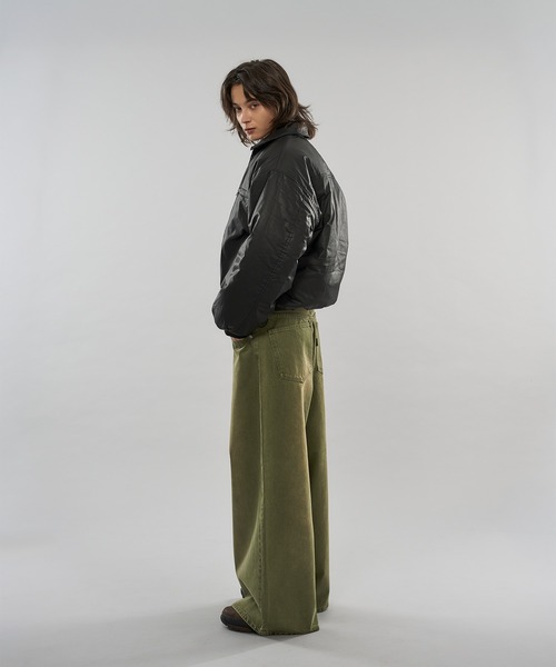 WISH FOR EVER(ウィッシュフォーエバー)の「【 3color / 3size 】DRAW CODE COATING BLOUSON / ドローコードコーティングブルゾン(ブルゾン・メンズ・ブラック/ブラウン・SMALL/LARGE/MEDIUM)」の6枚目の写真